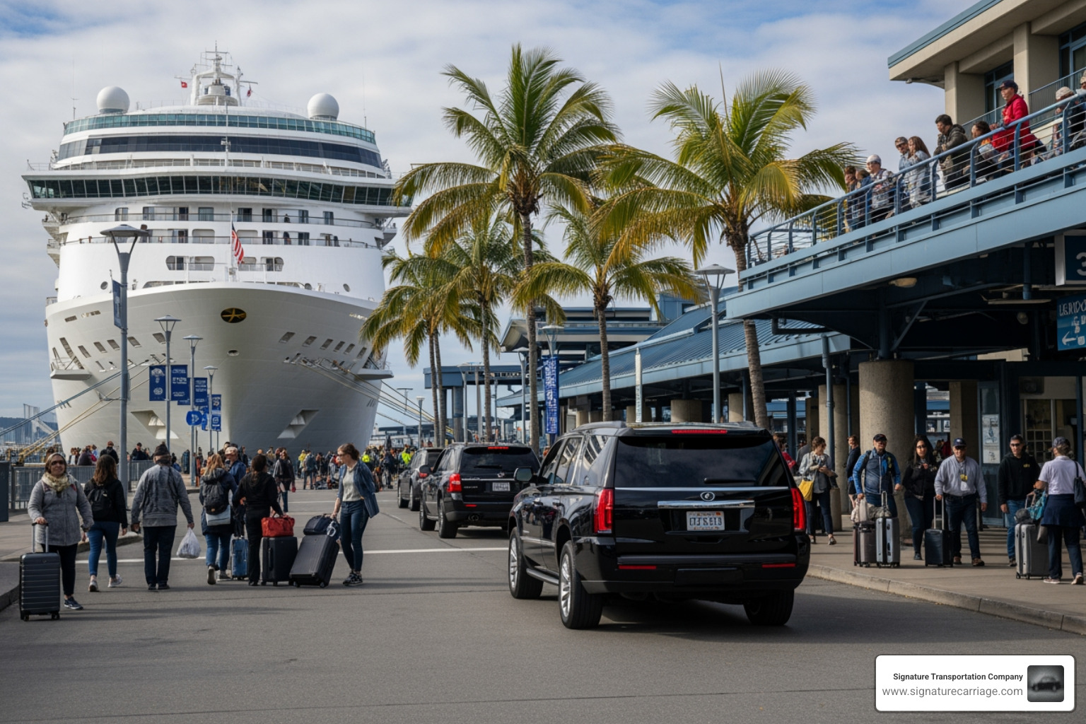 Airport to cruise ship